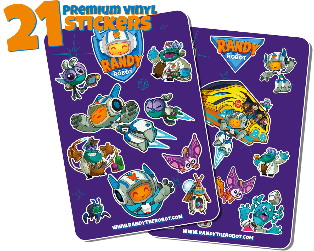 Randy The Robot™ Sticker Pack! – Randy The Robot™ Official Webstore